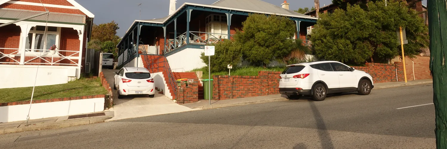 Heritage cottages on a Fremantle street