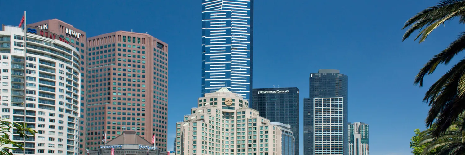 Melbourne Southbank and the city skyline