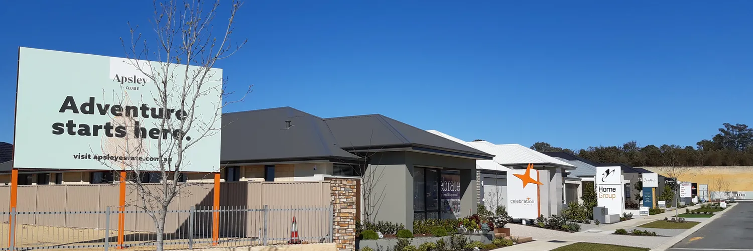 A new housing estate in outer Perth