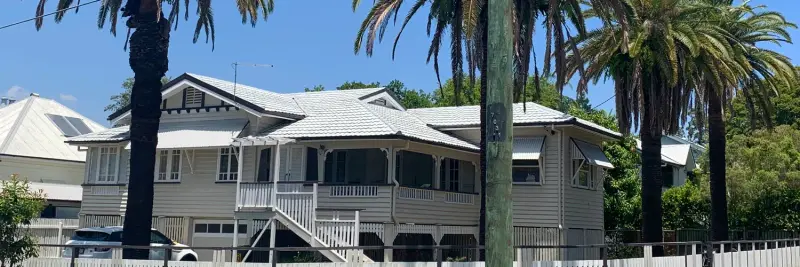 A traditional Queenslander house in Brisbane
