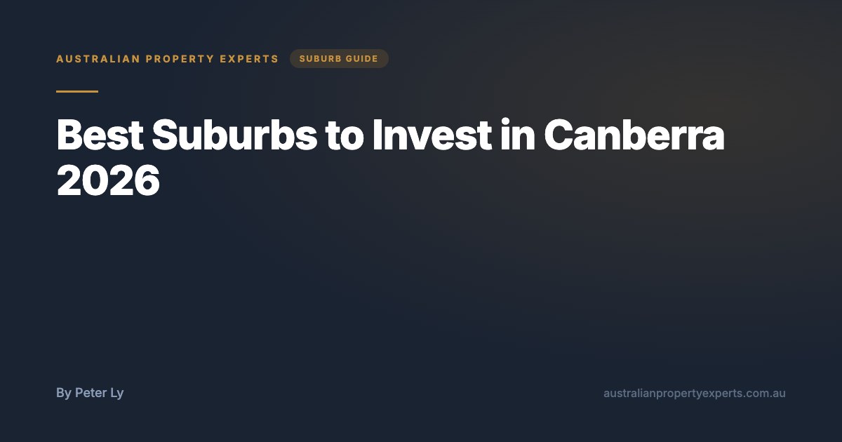 Best Suburbs to Invest in Canberra 2026