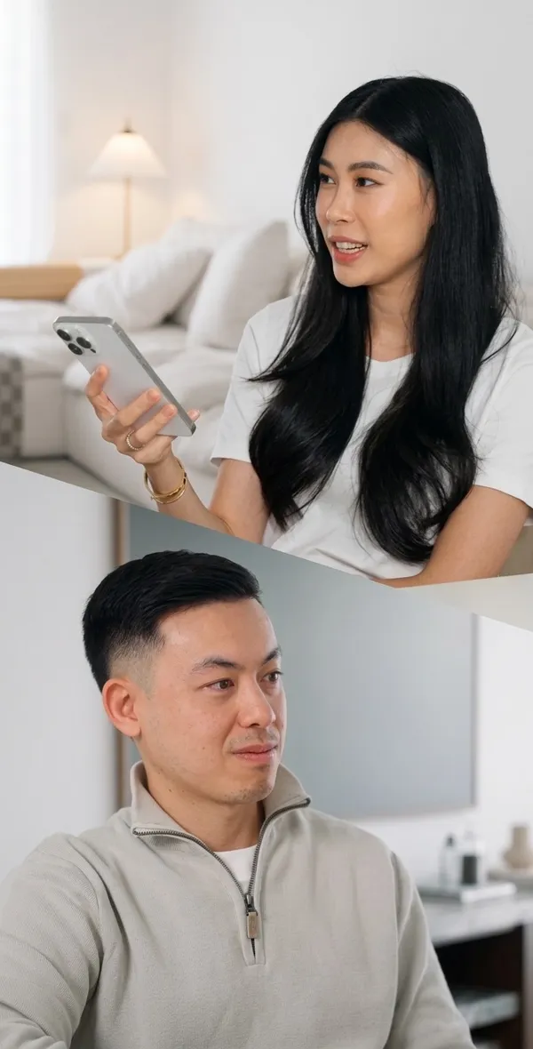 Peter with client consultation